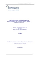 HRM interventions to address work-life balance issues in private institutions of higher learning in Malaysia