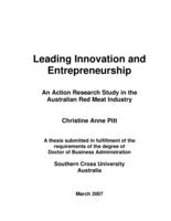 Leading innovation and entrepreneurship: an action research study in the Australian red meat industry