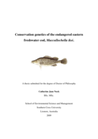 Conservation genetics of the endangered eastern freshwater cod, (Maccullochella ikei)