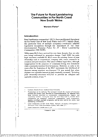 The future for rural landsharing communities in Far North Coast New South Wales