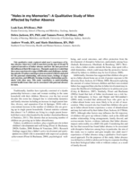 “Holes in my memories”: a qualitative study of men affected by father absence