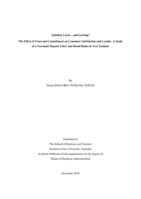 Satisfied, loyal….and leaving? The effect of trust and commitment on consumer satisfaction and loyalty : a study of a non-bank deposit taker and retail banks in New Zealand