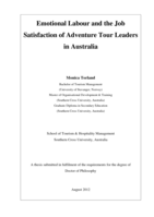 Emotional labour and the job satisfaction of adventure tour leaders in Australia