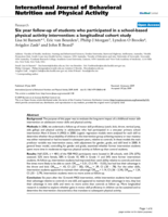 Six year follow-up of students who participated in a school-based physical activity intervention: a longitudinal cohort study