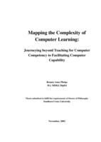 Mapping the complexity of computer learning: journeying beyond teaching for computer competency to facilitating computer