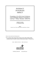Online interaction impacts on learning: teaching the teachers to teach online