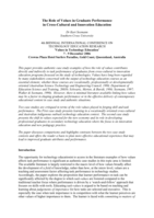 The role of values in graduate performance in cross-cultural and innovation education