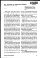Once, twice maybe, but not three times: Reheating xanthorrhoea australis  resin - not viable