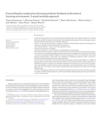 Unravelling the complexities of nursing students' feedback on the clinical learning environment: a mixed methods approach