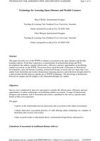 Technology for assessing open, distance and flexible learners