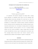 Development of an e-learning culture in the Australian Army