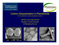 Carbon sequestration in plantstones