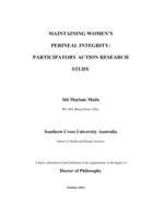 Maintaining women's perineal integrity : participatory action research study