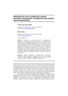Rethinking the role of collaborative product innovation