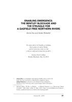 Enabling emergence: the Bentley blockade and the struggle for a gasfield free Northern Rivers