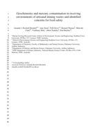 Geochemistry and mercury contamination in receiving environments of artisanal mining wastes and identified concerns for food safety