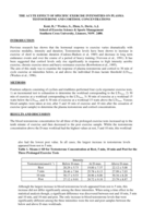 The acute effect of specific exercise intensities on plasma testosterone and cortisol concentrations