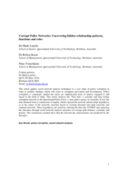 Corrupt police networks: uncovering hidden relationship patterns, functions and roles