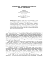Technology-based training in the Australian Army: a decade of development