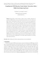 Catapulting into STEM education: female students’ interactions within a middle school engineering project