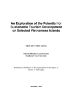 An exploration of the potential for sustainable tourism development on selected Vietnamese islands