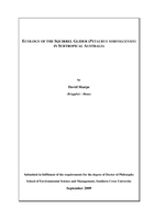 Ecology of the squirrel glider (<em>Petaurus norfolcensis</em>) in subtropical Australia