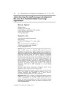 Action learning for middle manager development: the case of an Australian state-based large organisation