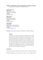 Welfare, neo-liberalism, and the tough business of being a consumer