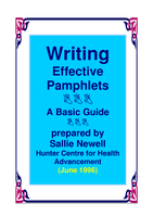 Writing effective pamphlets: a basic guide