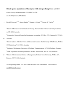 Mixed-species plantation of Eucalyptus with nitrogen fixing trees: a review