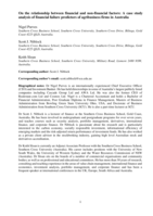 On the relationship between financial and non-financial factors: a case study analysis of financial failure predictors of agribusiness firms in Australia