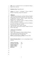 Limiting the rise in core temperature during a rugby sevens warm-up with an ice vest