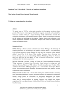 Introduction: writing and researching (in) the regions