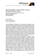 Review of 'Bruce Springsteen, cultural studies, and the runaway American dream' by K Womack, J Zolten & M Bernhard, Ashgate, Burlington, VT, 2012