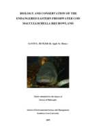 Biology and conservation of the endangered eastern freshwater cod (Maccullochella ikei) Rowland