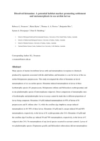 Dissolved histamine: a potential habitat marker promoting settlement and metamorphosis in sea urchin larvae