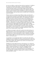 Adolescent sex offenders: a life sentence?