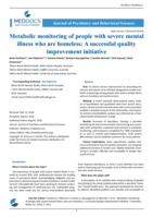 Metabolic monitoring of people with severe mental illness who are homeless: A successful quality improvement initiative