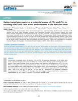 Radon‐traced pore‐water as a potential source of CO2 and CH4 to receding black and clear water environments in the Amazon Basin