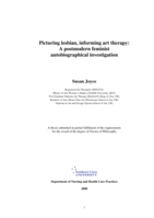 Picturing lesbian, informing art therapy : a postmodern feminist autobiographical investigation