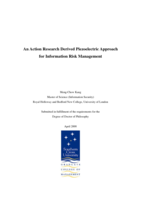An action research derived piezoelectric approach for information risk management