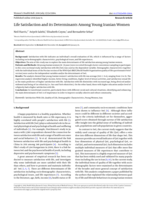 Life Satisfaction and its Determinants Among Young Iranian Women