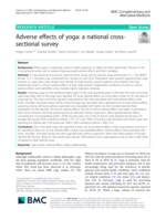 Adverse effects of yoga: a national cross-sectional survey
