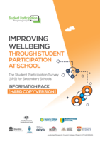 Improving wellbeing through student participation at school: the student participation survey (SPS) for secondary schools: information pack