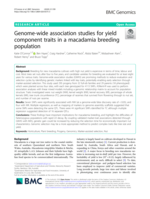 Genome-wide association studies for yield component traits in a macadamia breeding population