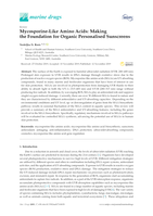Mycosporine-like amino acids: making the foundation for organic personalised sunscreens