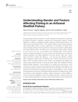 Understanding gender and factors affecting fishing in an artisanal shellfish fishery