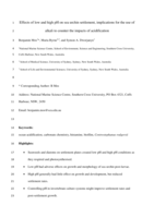 Effects of low and high pH on sea urchin settlement, implications for the use of alkali to counter the impacts of acidification