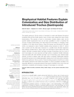 Biophysical habitat features explain colonization and size distribution of introduced Trochus (Gastropoda)
