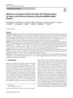 Menthol as an ergogenic aid for the Tokyo 2021 Olympic Games: An expert-led consensus statement using the Modified Delphi Method
